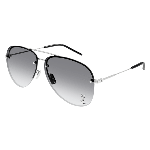 Saint Laurent Unisex International SILBER METALL CLASSIC 11 M Italien