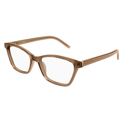 Saint Laurent Frau Asian Smart Fitting BRAUN RECYCLED ACETATE SL M128 Italien