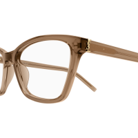 Saint Laurent Frau Asian Smart Fitting BRAUN RECYCLED ACETATE SL M128 Italien