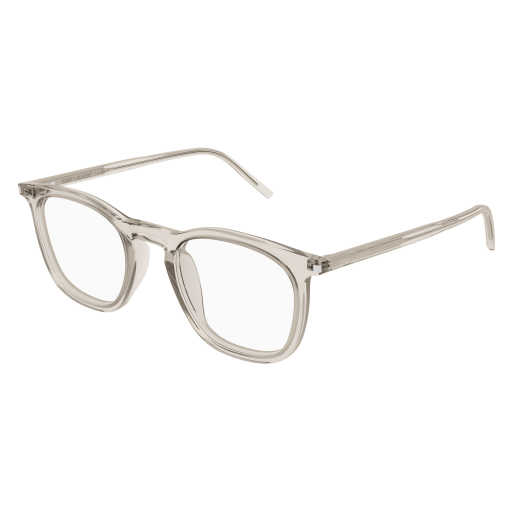 Saint Laurent Mann Asian Smart Fitting BEIGE RECYCLED ACETATE SL 623 OPT Italien