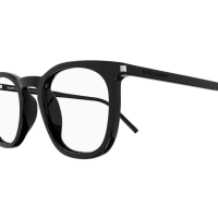 Saint Laurent Mann Asian Smart Fitting SCHWARZ RECYCLED ACETATE SL 623 OPT Italien