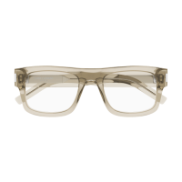 Saint Laurent Mann International BEIGE RECYCLED ACETATE...