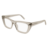 Saint Laurent Frau International BEIGE RECYCLED ACETATE...