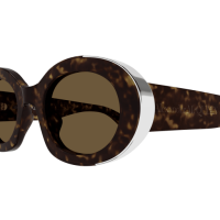 Alexander Mcqueen Frau Asian Smart Fitting HAVANNA RECYCLED ACETATE AM0445S Italien