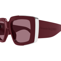 Alexander Mcqueen Frau International BURGUND RECYCLED ACETATE AM0446S Italien