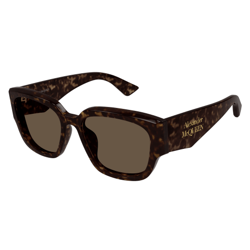 Alexander Mcqueen Frau Asian Smart Fitting HAVANNA RECYCLED ACETATE AM0468S Italien