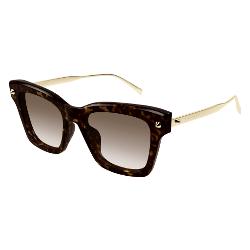 Alexander Mcqueen Frau Asian Smart Fitting HAVANNA RECYCLED ACETATE AM0483S Italien