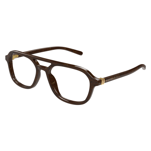 Gucci Mann International BRAUN RECYCLED ACETATE GG1673O Italien