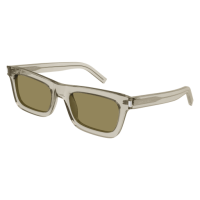 Saint Laurent Frau International BEIGE RECYCLED ACETATE...