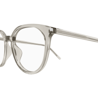 Saint Laurent Unisex Asian Fitting BEIGE RECYCLED ACETATE SL 681F Italien