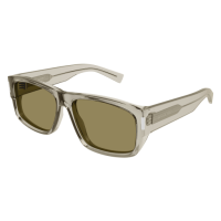 Saint Laurent Mann International BEIGE RECYCLED ACETATE...