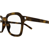 Saint Laurent Unisex International HAVANNA RECYCLED ACETATE SL 715 SLIM OPT Italien