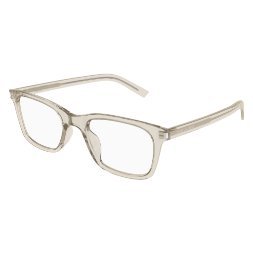 Saint Laurent Mann Asian Smart Fitting BEIGE RECYCLED ACETATE SL 718 SLIM Italien