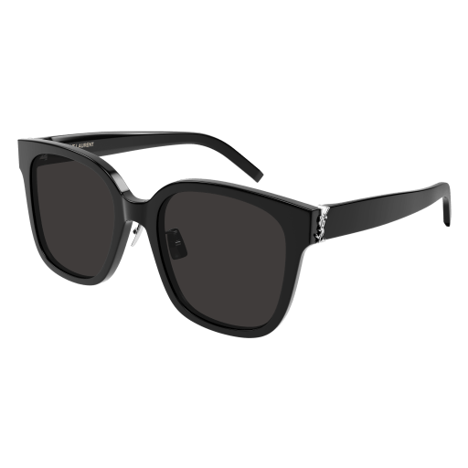 Saint Laurent Frau Asian Fitting SCHWARZ RECYCLED ACETATE SL M105F Italien