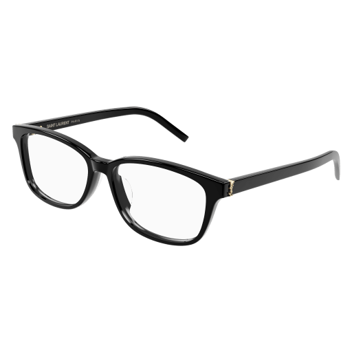 Saint Laurent Frau Asian Fitting SCHWARZ RECYCLED ACETATE SL M109F Italien