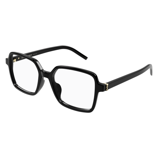 Saint Laurent Frau Asian Smart Fitting SCHWARZ RECYCLED ACETATE SL M139 Italien