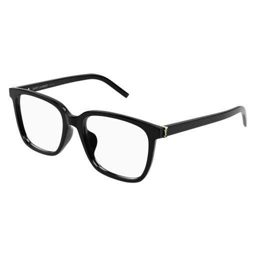 Saint Laurent Frau Asian Fitting SCHWARZ RECYCLED ACETATE SL M142F Italien