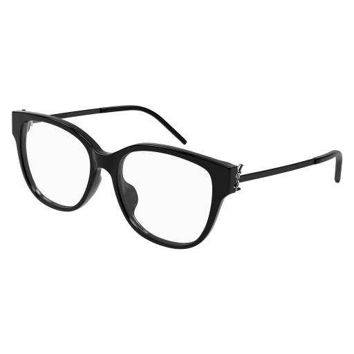 Saint Laurent Frau Asian Fitting SCHWARZ RECYCLED ACETATE SL M48O_BF Italien