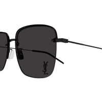 Saint Laurent Frau Asian Smart Fitting SCHWARZ METALL SL 312 M Italien