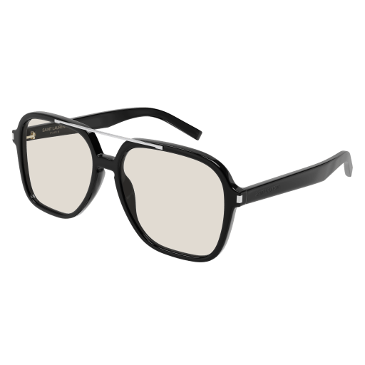 Saint Laurent Frau Asian Smart Fitting SCHWARZ RECYCLED ACETATE SL 545 Italien