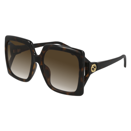 Gucci Frau Asian Fitting HAVANNA SPRITZGUSS GG0876SA Italien